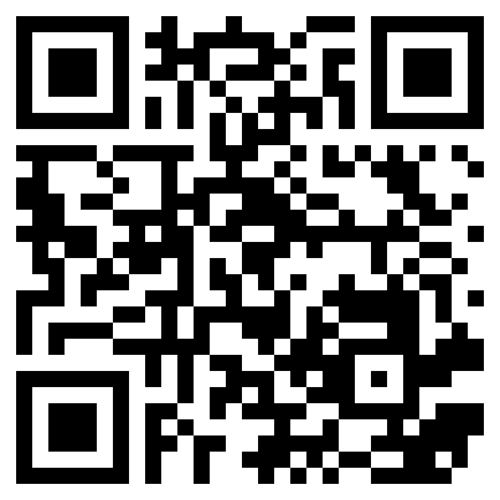 Turquoise QR code